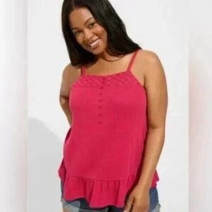 Torrid Pink Camisole Sz 4/4X/26